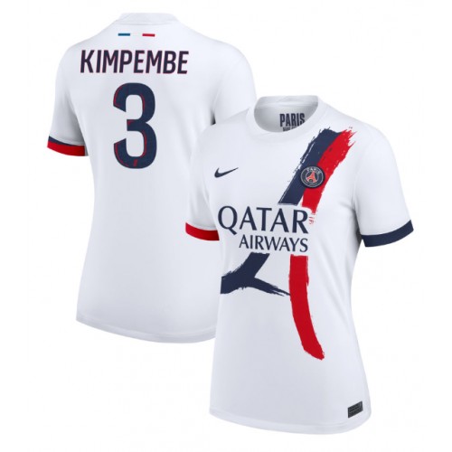 Fotballdrakt Dame Paris Saint-Germain Presnel Kimpembe #3 Bortedrakt 2024-25 Kortermet